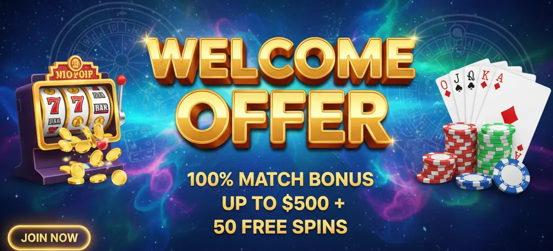 Mystake casino welcome offer